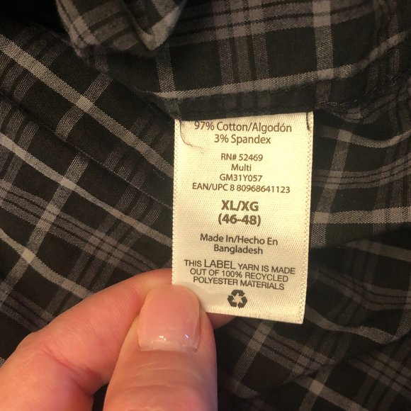 George Men's Classic Fit Long Sleeve Button-Down Shirt XL - Picture 6 of 9